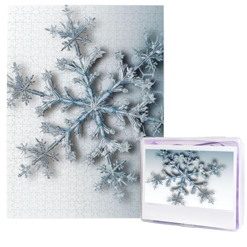 Puzzle für Erwachsene, 500 Teile, Holzpuzzle, moderne Kunst, Puzzle, transparente Schneeflocke, herausfordernde Puzzles, benutzerdefiniertes Bild, Puzzle, personalisiertes Fotopuzzle für Geschenk Puzzle für Erwachsene, 500 Teile, Holzpuzzle, moderne Kunst, Puzzle, transparente Schneeflocke, herausfordernde Puzzles, benutzerdefiniertes Bild, Puzzle, personalisiertes Fotopuzzle für Geschenk von HJTRW