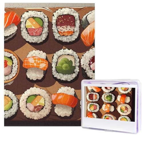 Puzzle für Erwachsene, 500 Teile, Holzpuzzle, moderne Kunst, Puzzle, viele Sushi-Lebensmittel, herausfordernde Puzzles, benutzerdefiniertes Bilderpuzzle, personalisiertes Fotopuzzle für Geschenk Puzzle für Erwachsene, 500 Teile, Holzpuzzle, moderne Kunst, Puzzle, viele Sushi-Lebensmittel, herausfordernde Puzzles, benutzerdefiniertes Bilderpuzzle, personalisiertes Fotopuzzle für Geschenk von HJTRW