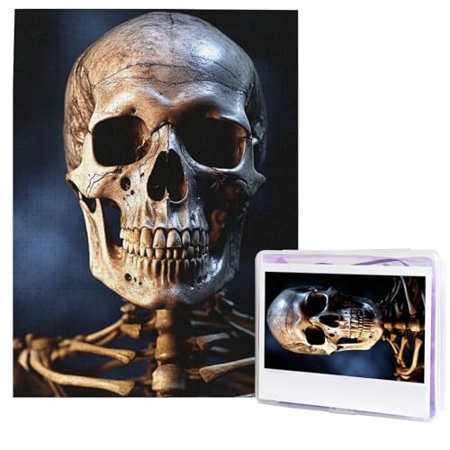 Puzzle für Erwachsene, 500 Teile, Holzpuzzle, moderne Kunst, Skelett, anspruchsvolle Puzzle, benutzerdefiniertes Bild, Puzzle, personalisiertes Fotopuzzle für Geschenk, Familie Puzzle für Erwachsene, 500 Teile, Holzpuzzle, moderne Kunst, Skelett, anspruchsvolle Puzzle, benutzerdefiniertes Bild, Puzzle, personalisiertes Fotopuzzle für Geschenk, Familie von HJTRW
