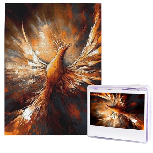 Puzzle für Erwachsene, 500 Teile, Holzpuzzle, moderne Kunst, abstraktes Phönix, herausfordernde Puzzles, individuelles Bild, Puzzle, personalisiertes Fotopuzzle für Geschenk, Familie Puzzle für Erwachsene, 500 Teile, Holzpuzzle, moderne Kunst, abstraktes Phönix, herausfordernde Puzzles, individuelles Bild, Puzzle, personalisiertes Fotopuzzle für Geschenk, Familie von HJTRW