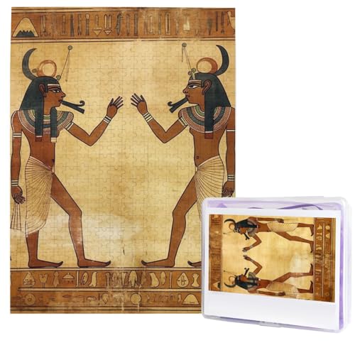 Puzzle für Erwachsene, 500 Teile, Holzpuzzle, moderne Kunst, altägyptische Herausforderung, individuelles Bild, Puzzle, personalisiertes Fotopuzzle für Geschenk, Familie von HJTRW