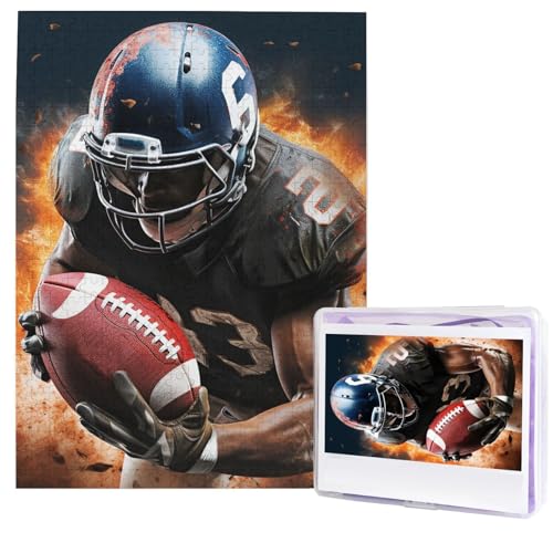 Puzzle für Erwachsene, 500 Teile, Holzpuzzle, moderne Kunst, cooles American Football, anspruchsvolle Puzzles, benutzerdefiniertes Bild, Puzzle, personalisiertes Fotopuzzle für Geschenk, Familie Puzzle für Erwachsene, 500 Teile, Holzpuzzle, moderne Kunst, cooles American Football, anspruchsvolle Puzzles, benutzerdefiniertes Bild, Puzzle, personalisiertes Fotopuzzle für Geschenk, Familie von HJTRW