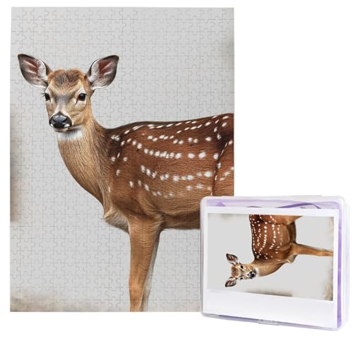 Puzzle für Erwachsene, 500 Teile, Holzpuzzle, moderne Kunst, gepunktetes Hirsch, herausfordernde Puzzles, individuelles Bild, Puzzle, personalisiertes Fotopuzzle für Geschenk, Familie Puzzle für Erwachsene, 500 Teile, Holzpuzzle, moderne Kunst, gepunktetes Hirsch, herausfordernde Puzzles, individuelles Bild, Puzzle, personalisiertes Fotopuzzle für Geschenk, Familie von HJTRW