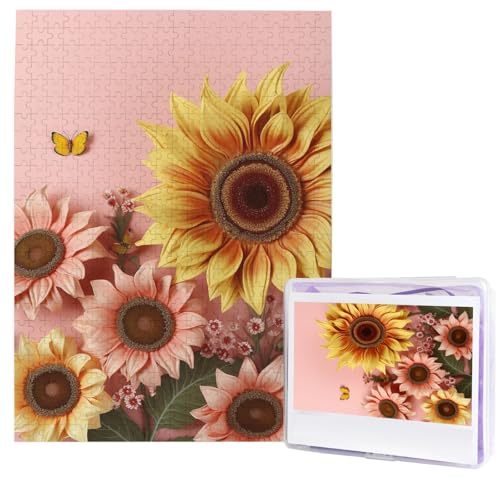 Puzzle für Erwachsene, 500 Teile, Holzpuzzle, moderne Kunst, große Sonnenblume, anspruchsvolle Puzzles, individuelles Bild, Puzzle, personalisiertes Fotopuzzle für Geschenk, Familie Puzzle für Erwachsene, 500 Teile, Holzpuzzle, moderne Kunst, große Sonnenblume, anspruchsvolle Puzzles, individuelles Bild, Puzzle, personalisiertes Fotopuzzle für Geschenk, Familie von HJTRW
