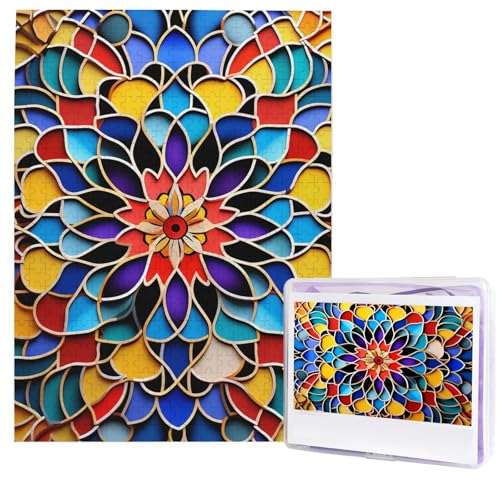 Puzzle für Erwachsene, 500 Teile, Holzpuzzle, moderne Kunst, marokkanische Farbe, anspruchsvolle Puzzles, individuelles Bild, Puzzle, personalisiertes Fotopuzzle für Geschenk, Familie Puzzle für Erwachsene, 500 Teile, Holzpuzzle, moderne Kunst, marokkanische Farbe, anspruchsvolle Puzzles, individuelles Bild, Puzzle, personalisiertes Fotopuzzle für Geschenk, Familie von HJTRW