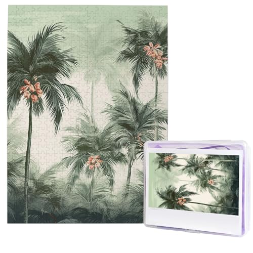 Puzzle für Erwachsene, 500 Teile, Holzpuzzle, moderne Kunst, tropische Palmen, herausfordernde Puzzles, individuelles Bild, Puzzle, personalisiertes Fotopuzzle für Geschenk, Familie Puzzle für Erwachsene, 500 Teile, Holzpuzzle, moderne Kunst, tropische Palmen, herausfordernde Puzzles, individuelles Bild, Puzzle, personalisiertes Fotopuzzle für Geschenk, Familie von HJTRW