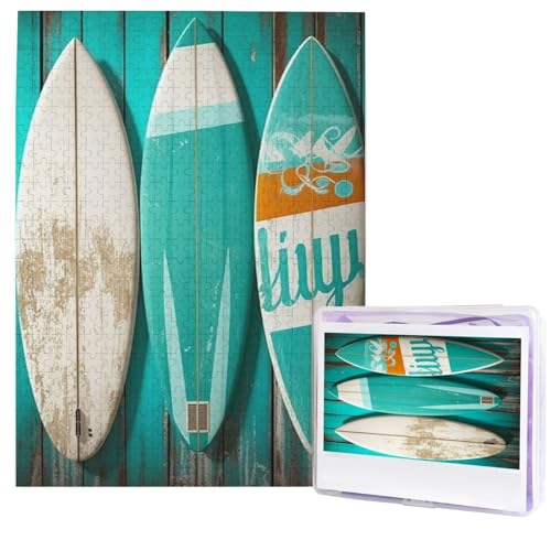 Puzzle für Erwachsene 500 Teile Holzpuzzle Moderne Kunst Puzzle Surfbrett im Vintage-Stil Herausfordernde Puzzles Benutzerdefinierte Bilderpuzzle Personalisiertes Fotopuzzle für Geschenk Familie Puzzle für Erwachsene 500 Teile Holzpuzzle Moderne Kunst Puzzle Surfbrett im Vintage-Stil Herausfordernde Puzzles Benutzerdefinierte Bilderpuzzle Personalisiertes Fotopuzzle für Geschenk Familie von HJTRW