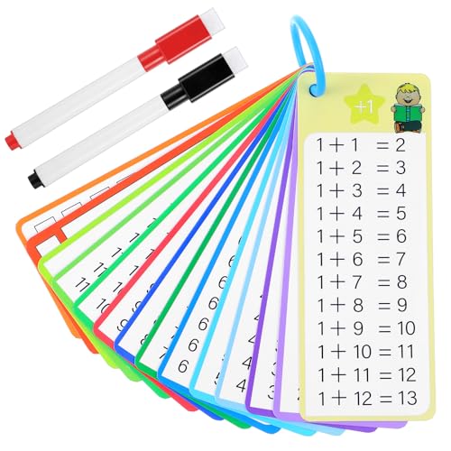 HJZHII 15 Stück Lernkarten mit 2 Trocken Abwischbaren Markern,1+1 Lernen Spiel,Spiel 1+1 Rechnen Lernen Sie für Das Klassenzimmer Zu Hause Lustige HJZHII 15 Stück Lernkarten mit 2 Trocken Abwischbaren Markern,1+1 Lernen Spiel,Spiel 1+1 Rechnen Lernen Sie für Das Klassenzimmer Zu Hause Lustige von HJZHII