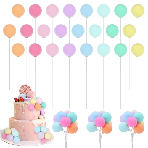 HJZHII 24 Stück Mini Luftballons,Tortendeko Kugeln,Torten Kuchen Deko Torte Ballon Cupcake Ball Einsatz Cake Topper Bunte Geburtstag für Geburtstagsfeier Hochzeit Jahrestag Babyparty DIY Dekorationen HJZHII 24 Stück Mini Luftballons,Tortendeko Kugeln,Torten Kuchen Deko Torte Ballon Cupcake Ball Einsatz Cake Topper Bunte Geburtstag für Geburtstagsfeier Hochzeit Jahrestag Babyparty DIY Dekorationen von HJZHII