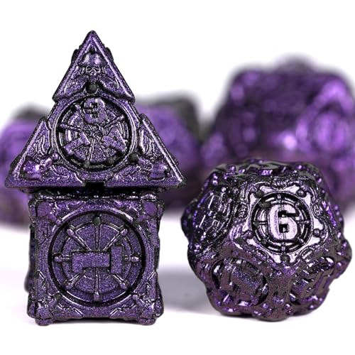 HKDZ DND-Würfel-Set aus Metall, polyedrisches RPG, D&D, Rollenspiel, Tischspiel, Dungeons and Dragons, MTG, Pathfinder, D&D-Würfel-Set, bunt, 7-teilig HKDZ DND-Würfel-Set aus Metall, polyedrisches RPG, D&D, Rollenspiel, Tischspiel, Dungeons and Dragons, MTG, Pathfinder, D&D-Würfel-Set, bunt, 7-teilig von HKDZ
