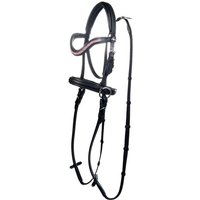 Gebisslose Trense -Funny Horses- für Holzpferde schwarz/pink Shetty von HKM Sports Equipment GmbH