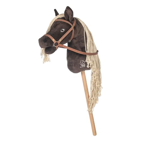 HKM Hobby Horse -Mini- Steckenpferd aus weichem Plüsch - Dunkelbraun von HKM