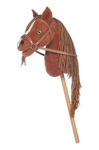 HKM Hobby Horse -Mini- Steckenpferd aus weichem Plüsch - Rotbraun von HKM