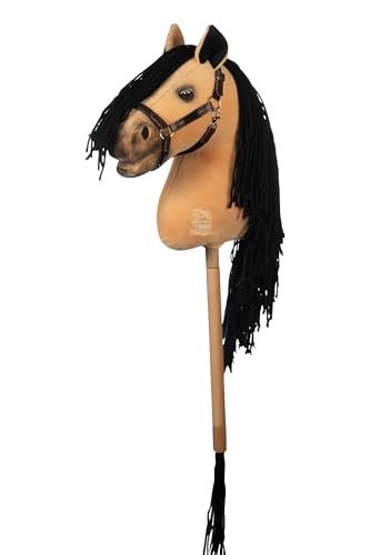 HKM - Hobby Horse Premium, Buckskin mit Halfter & Schweif, Steckenpferd für Kinder, Stockpferd + Zubehör zum Hobby Horsing, 750 gr HKM - Hobby Horse Premium, Buckskin mit Halfter & Schweif, Steckenpferd für Kinder, Stockpferd + Zubehör zum Hobby Horsing, 750 gr von HKM
