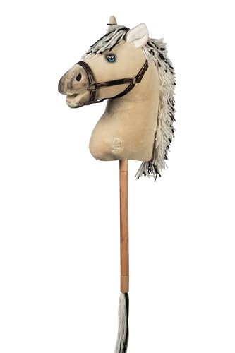 HKM - Hobby Horse Premium, Norweger mit Halfter, Schweif & abschraubbarem Stock, Steckenpferd für Kinder, Stockpferd + Zubehör zum Hobby Horsing HKM - Hobby Horse Premium, Norweger mit Halfter, Schweif & abschraubbarem Stock, Steckenpferd für Kinder, Stockpferd + Zubehör zum Hobby Horsing von HKM