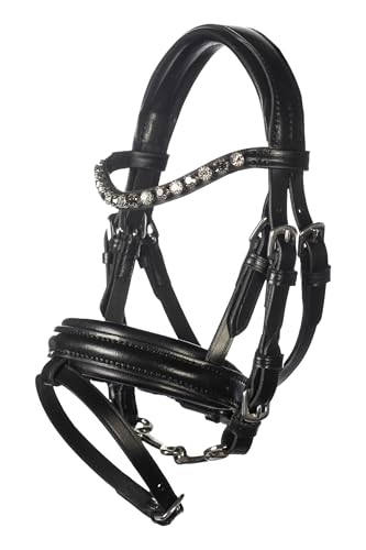 HKM Kinder Hobby Horsing Ledertrense, Schwarz, One Size von HKM