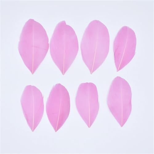 HKSDKABOP Handwerksdekoration mit Federn, Gänsefedern for die Schmuckherstellung, DIY-Handwerk, 5–8 cm, Mehrfarbig, Packung mit 20–200 Stück(Cameo,50Pcs) von HKSDKABOP