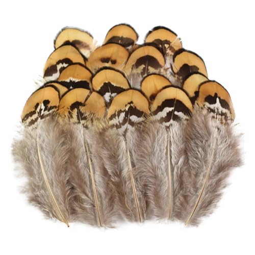 HKSDKABOP Handwerksdekoration mit Federn, Verschiedene Naturfedern for Basteln, Mehrfarbig, 3–18 cm, Packung(Size 3-7cm3,20 Piece) von HKSDKABOP