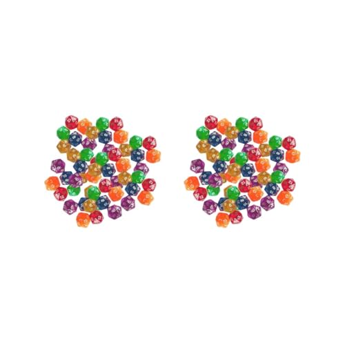 Polyedrische D20-Würfel, mehrseitig, für Partyspiele, Rollenspiele, transparent, 2 Stück Polyedrische D20-Würfel, mehrseitig, für Partyspiele, Rollenspiele, transparent, 2 Stück von HKWFKAWA