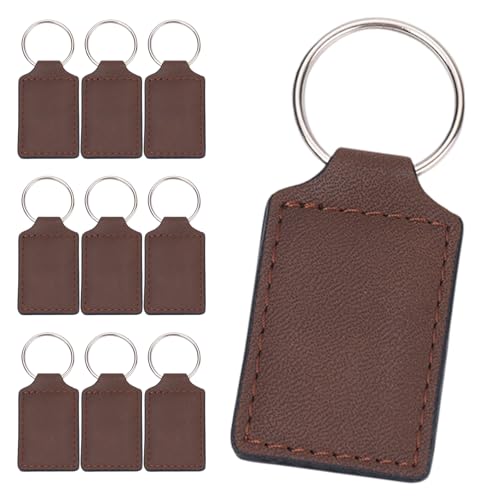 HLBEST 10 Stück Sublimationsrohlinge PU-Leder Schlüsselanhänger anpassbare Wärmeübertragung Schlüsselanhänger Zubehör Kreativer Geburtstag HLBEST 10 Stück Sublimationsrohlinge PU-Leder Schlüsselanhänger anpassbare Wärmeübertragung Schlüsselanhänger Zubehör Kreativer Geburtstag von HLBEST