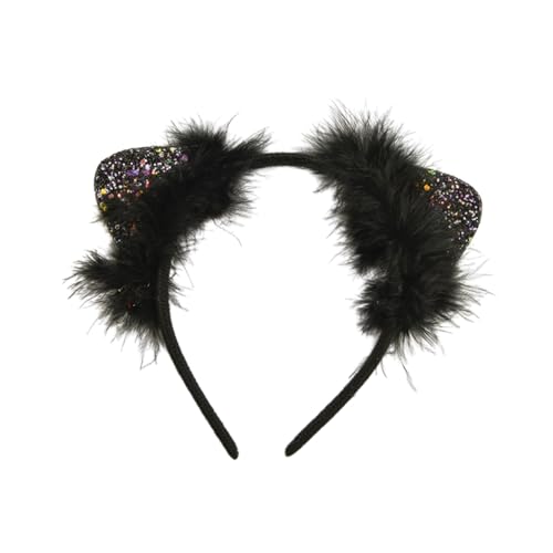 HLBEST Plüschkatze Ohren Stirnbandurlaub Hair Accessoires Kopfbedeckung Verleiht Jedem Outfit Für Frauen Und Mädchen Großartig Spaß Und Mode von HLBEST
