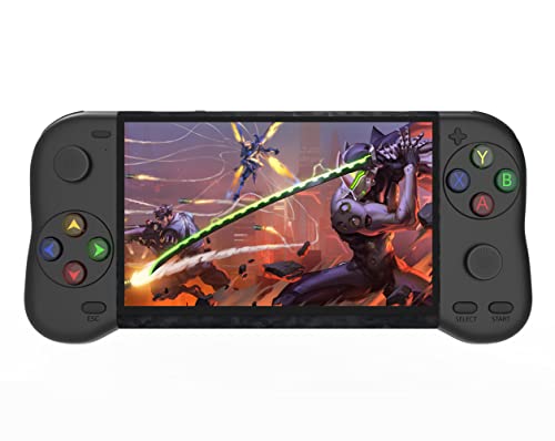 HLF Retro-Videospielkonsole, 13 cm (5,1 Zoll), tragbar, Griffform, eingebauter 12000 Spiele, HDMI-Ausgang, MP3, MP4, E-Book, wiederaufladbarer Akku HLF Retro-Videospielkonsole, 13 cm (5,1 Zoll), tragbar, Griffform, eingebauter 12000 Spiele, HDMI-Ausgang, MP3, MP4, E-Book, wiederaufladbarer Akku von HLF