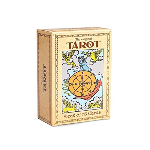 HLONGG Tarotkarten Deck Classic Set 78 Tarotkarten mit dem Reiseführer Zukunft, der Spiel anfänger,Beige HLONGG Tarotkarten Deck Classic Set 78 Tarotkarten mit dem Reiseführer Zukunft, der Spiel anfänger,Beige von HLONGG