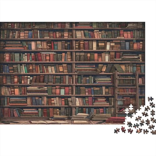 Bücherregal Puzzle 1000 Teile Erwachsene, Puzzlespiel Jigsaw Puzzles Erwachsenen Puzzlespiel Puzzel 1000pcs (75x50cm) von HLXZMCVBT