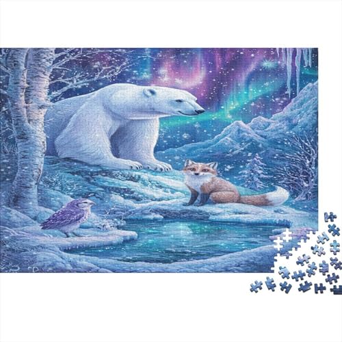 Eisbär Puzzle 1000 Teile Puzzles Für Erwachsene Klassische Puzzles 1000 Teile Erwachsene Puzzlespiel Erwachsene 1000 Teile Erwachsenen Puzzlespiel Puzzel 1000pcs (75x50cm) von HLXZMCVBT