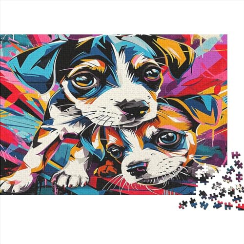 Hund Puzzle 1000 Teile Erwachsene Puzzles Für Erwachsene Klassische Puzzles 1000 Teile Erwachsene Puzzlespiel Schwer Pädagogisches Spielzeug Erwachsene Kinder Puzzel 1000pcs (75x50cm) von HLXZMCVBT