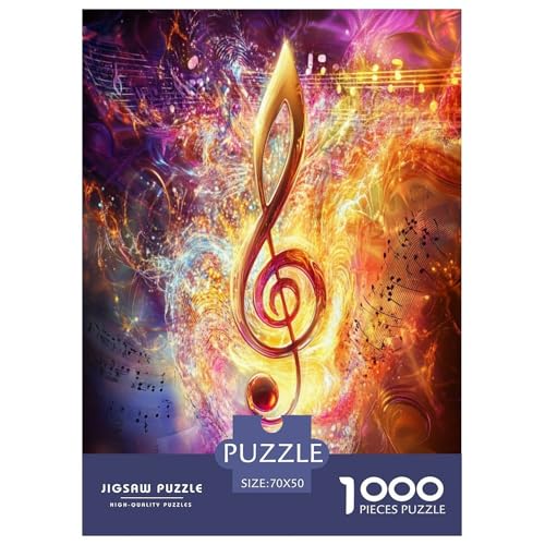 Musiknotation Puzzle 1000 Teile Schwer Puzzle Spielzeug Pädagogisches Spiel Impossible Herausforderungsspielzeug Für Erwachsene Und Kinder Ab 12 Jahren 70x50cm/1000pcs von HLXZMCVBT