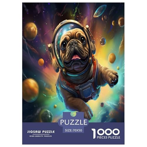 Niedlicher Welpe Puzzle 1000-teilige Schwer Puzzle Spielzeug Pädagogisches Spiel Impossible Herausforderungsspielzeug Für Erwachsene Und Kinder Ab 14 Jahren 70x50cm/1000pcs von HLXZMCVBT