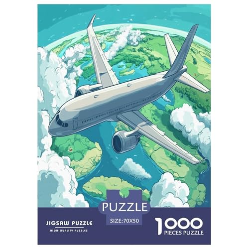 Passagierflugzeuge Puzzle 1000 Teile Schwer Puzzle Spielzeug Pädagogisches Spiel Impossible Herausforderungsspielzeug Für Erwachsene Und Kinder in Bewährter 70x50cm/1000pcs Passagierflugzeuge Puzzle 1000 Teile Schwer Puzzle Spielzeug Pädagogisches Spiel Impossible Herausforderungsspielzeug Für Erwachsene Und Kinder in Bewährter 70x50cm/1000pcs von HLXZMCVBT