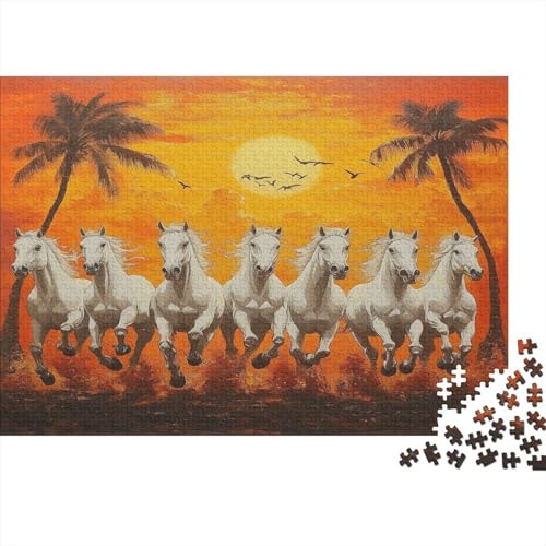Pferd Puzzle 1000 Teile Puzzle Für Erwachsene Und Kinder Ab 14 Jahren,Puzzlespiel Erwachsenen Puzzlespiel Puzzel 1000pcs (75x50cm) von HLXZMCVBT