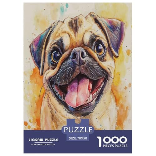 Pug Puzzle 1000-teilige Schwer Puzzle Spielzeug Lernspiel Impossible Herausforderung Spielzeug Für Erwachsene Und Kinder Ab 14 Jahren 70x50cm/1000pcs Pug Puzzle 1000-teilige Schwer Puzzle Spielzeug Lernspiel Impossible Herausforderung Spielzeug Für Erwachsene Und Kinder Ab 14 Jahren 70x50cm/1000pcs von HLXZMCVBT