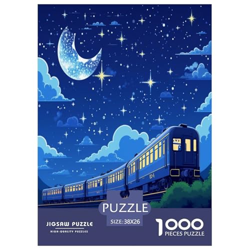 Zug Sternennacht Puzzle 1000-teilige Schwer Puzzle Spielzeug Pädagogisches Spiel Impossible Herausforderung Spielzeug Für Erwachsene Kinder 38x26cm/1000pcs Zug Sternennacht Puzzle 1000-teilige Schwer Puzzle Spielzeug Pädagogisches Spiel Impossible Herausforderung Spielzeug Für Erwachsene Kinder 38x26cm/1000pcs von HLXZMCVBT