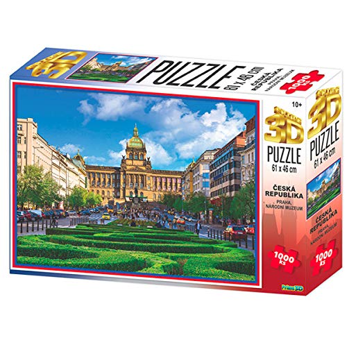Prime 3D Puzzle, Prag - Nationalmuseum, 61x46cm, 1000 Teile von HM Studio
