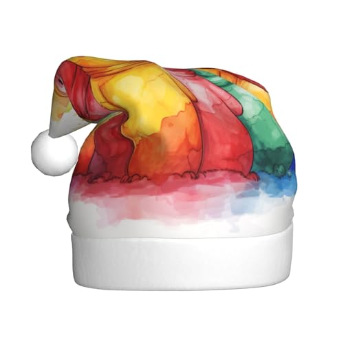 Bunte Schneemann-Weihnachtsmütze, Weihnachtsmannmützen für Erwachsene, Samt, bequeme Mütze für Neujahr, festliche Party Bunte Schneemann-Weihnachtsmütze, Weihnachtsmannmützen für Erwachsene, Samt, bequeme Mütze für Neujahr, festliche Party von HMBGFW