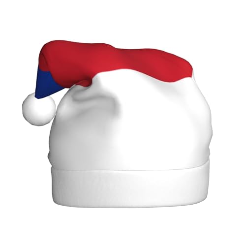 Flagge der Sorben Weihnachtsmütze, Nikolausmützen für Erwachsene, Samt, Komfortmütze für Neujahr, festliche Party Flagge der Sorben Weihnachtsmütze, Nikolausmützen für Erwachsene, Samt, Komfortmütze für Neujahr, festliche Party von HMBGFW