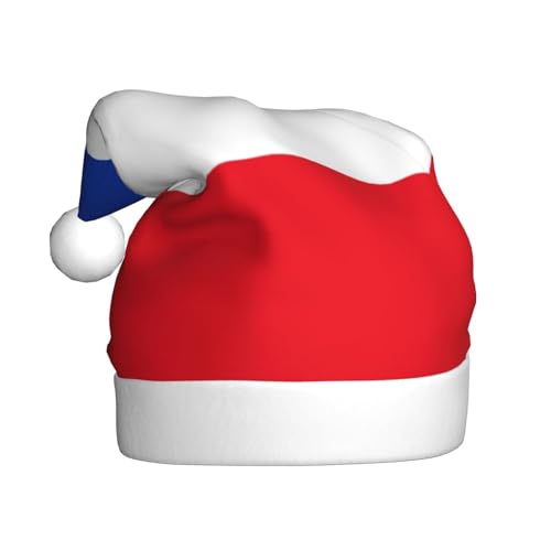 Flagge des Kantons Schleswig-Holstein Weihnachtsmütze Nikolausmützen für Erwachsene Samt Komfort Mütze für Neujahr Festliche Party Flagge des Kantons Schleswig-Holstein Weihnachtsmütze Nikolausmützen für Erwachsene Samt Komfort Mütze für Neujahr Festliche Party von HMBGFW