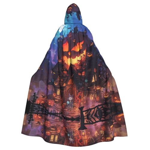 Halloween-Kürbis-Party-Umhang mit Kapuze, extra groß, für Herren und Damen, mit Kapuze, Halloween-Umhang, Cosplay-Kostüm Halloween-Kürbis-Party-Umhang mit Kapuze, extra groß, für Herren und Damen, mit Kapuze, Halloween-Umhang, Cosplay-Kostüm von HMBGFW