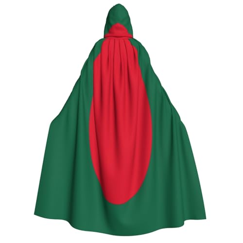 Kapuzenumhang mit Flagge von Bangladesch – extra großer Herren- und Damen-Kapuzenumhang – Halloween-Umhang – Cosplay-Kostüm von HMBGFW
