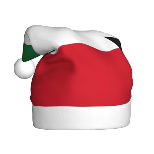 Kuwaitische Flagge, Weihnachtsmütze, Weihnachtsmannmützen für Erwachsene, Samt, bequem, für Neujahrsparty Kuwaitische Flagge, Weihnachtsmütze, Weihnachtsmannmützen für Erwachsene, Samt, bequem, für Neujahrsparty von HMBGFW