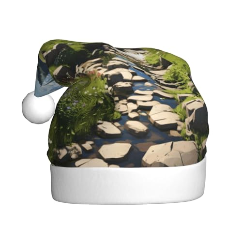 Schöne Landschaftslandschaft, Weihnachtsmütze, Weihnachtsmannmützen für Erwachsene, Samt, bequem, für Neujahrsparty Schöne Landschaftslandschaft, Weihnachtsmütze, Weihnachtsmannmützen für Erwachsene, Samt, bequem, für Neujahrsparty von HMBGFW