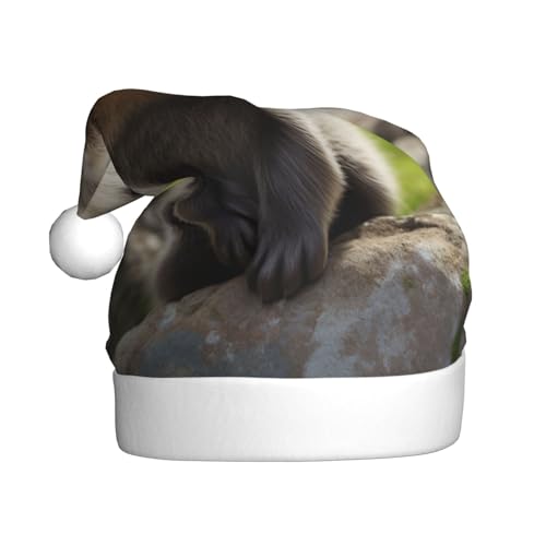 Süße Otter Weihnachtsmütze, Weihnachtsmannmützen für Erwachsene, Samt, Komforthut für Neujahr, festliche Party Süße Otter Weihnachtsmütze, Weihnachtsmannmützen für Erwachsene, Samt, Komforthut für Neujahr, festliche Party von HMBGFW