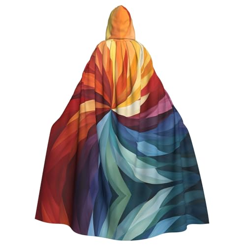 Umhang mit Kapuze, bunt, mit Palette, extra groß, für Herren und Damen, Halloween-Umhang, Cosplay-Kostüm Umhang mit Kapuze, bunt, mit Palette, extra groß, für Herren und Damen, Halloween-Umhang, Cosplay-Kostüm von HMBGFW
