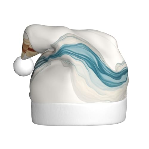 Weihnachtsmütze mit flatterndem Schleier, Weihnachtsmannmützen für Erwachsene, Samt, bequem, für Neujahrsparty Weihnachtsmütze mit flatterndem Schleier, Weihnachtsmannmützen für Erwachsene, Samt, bequem, für Neujahrsparty von HMBGFW