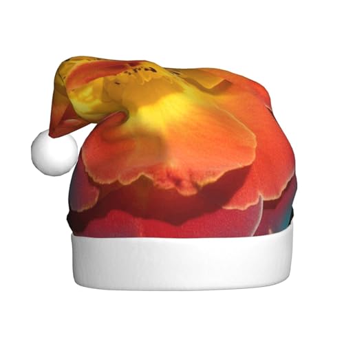 Weihnachtsmütze mit lebendigen Blumen, Weihnachtsmannmützen für Erwachsene, Samt, bequem, für Neujahrsparty Weihnachtsmütze mit lebendigen Blumen, Weihnachtsmannmützen für Erwachsene, Samt, bequem, für Neujahrsparty von HMBGFW