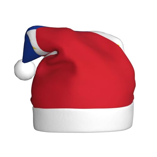 Weihnachtsmütze mit philippinischer Flagge, Weihnachtsmannmützen für Erwachsene, Samt, bequem, für Neujahrsparty Weihnachtsmütze mit philippinischer Flagge, Weihnachtsmannmützen für Erwachsene, Samt, bequem, für Neujahrsparty von HMBGFW