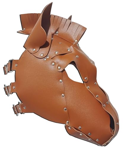 HMILY Handgefertigte Einhornmaske Vollgesichtshaube Cosplay Steampunk Halloween Kostüm Requisiten (HM-3) von HMILY